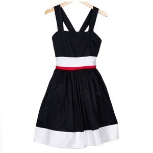 Girls Navy Tie Back Dress, Size 10